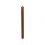 Illustration d'un potelet province Boule Procity Ø76 mm peint/zinc fixation scellement Brun chocolat