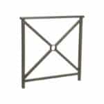 Illustration d'une barrière de ville croix de saint andré grise 100cm