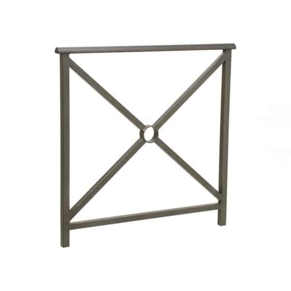 Illustration d'une barrière de ville croix de saint andré grise 100cm