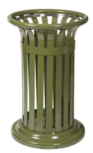 Illustration d'une corbeille tulipe vert olive