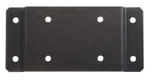 Illustration d'une plaque de fixation murale noire pour support sac 110l avec couvercle