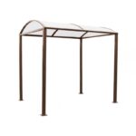 Illustration d'un abri vélo voûte m marron