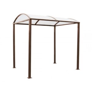 Illustration d'un abri vélo voûte m marron