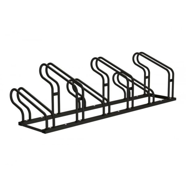 Illustration d'un support vélos optimum noir 6 places