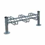 Illustration d'un support vélos mercure double face gris 6 places