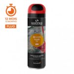 Illustration d'un traceur de chantier fluo - ROUGE