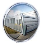 Illustration d'un miroir multi-usages rond cadre blanc