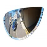 Illustration d'un miroir de parking demi-lune simple