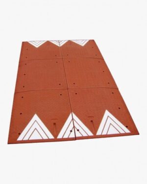 Illustration d'un coussin berlinois 6 éléments rouge