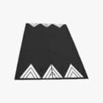Illustration d'un coussin berlinois 6 éléments noir