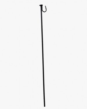 Illustration d'un piquet de chantier noir