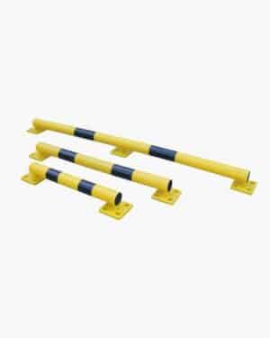 Illustration des différentes tailles de butées à mémoire de forme jaunes et noires (798mm, 1180mm ou 1980mm)