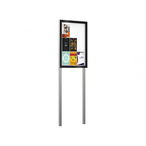 Illustration d'une vitrine edge sur pied - Porte levante, 9 A4