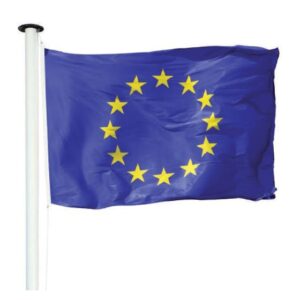 Illustration d'un drapeau de l'union européenne flottant sur un mât