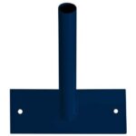 Illustration d'une fixation murale peinte en bleue pour 1 drapeau