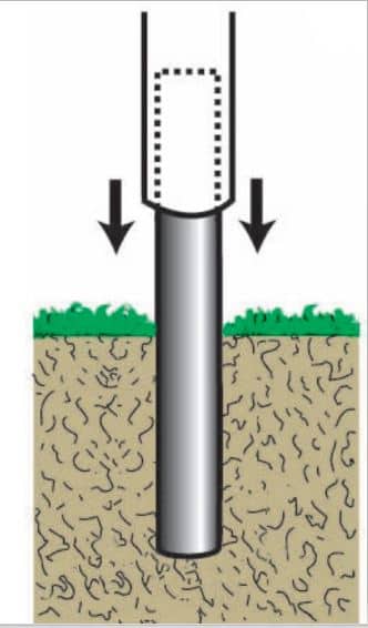 Ensemble mât et platine de fixation pour manche à air 