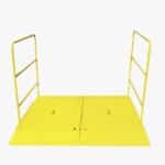 Illustration d'un passerelle de chantier jaune