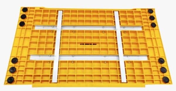 Illustration d'une rampe haute résistance jaune vue d'en dessous