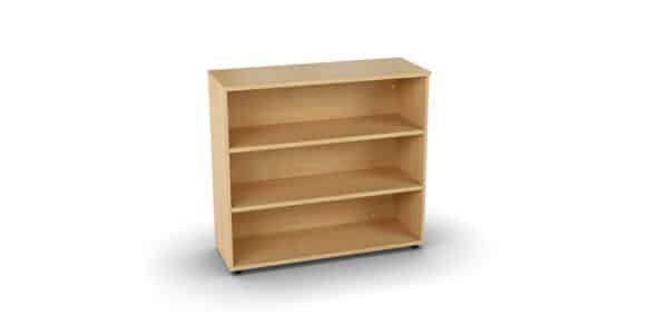 Photo d'une armoire de rangement bois 2 étagères sans portes