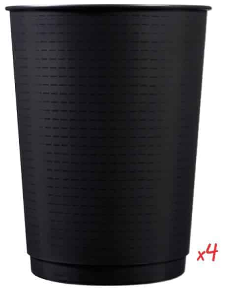 Photo d'une corbeille peps noire 40L en polypropylène