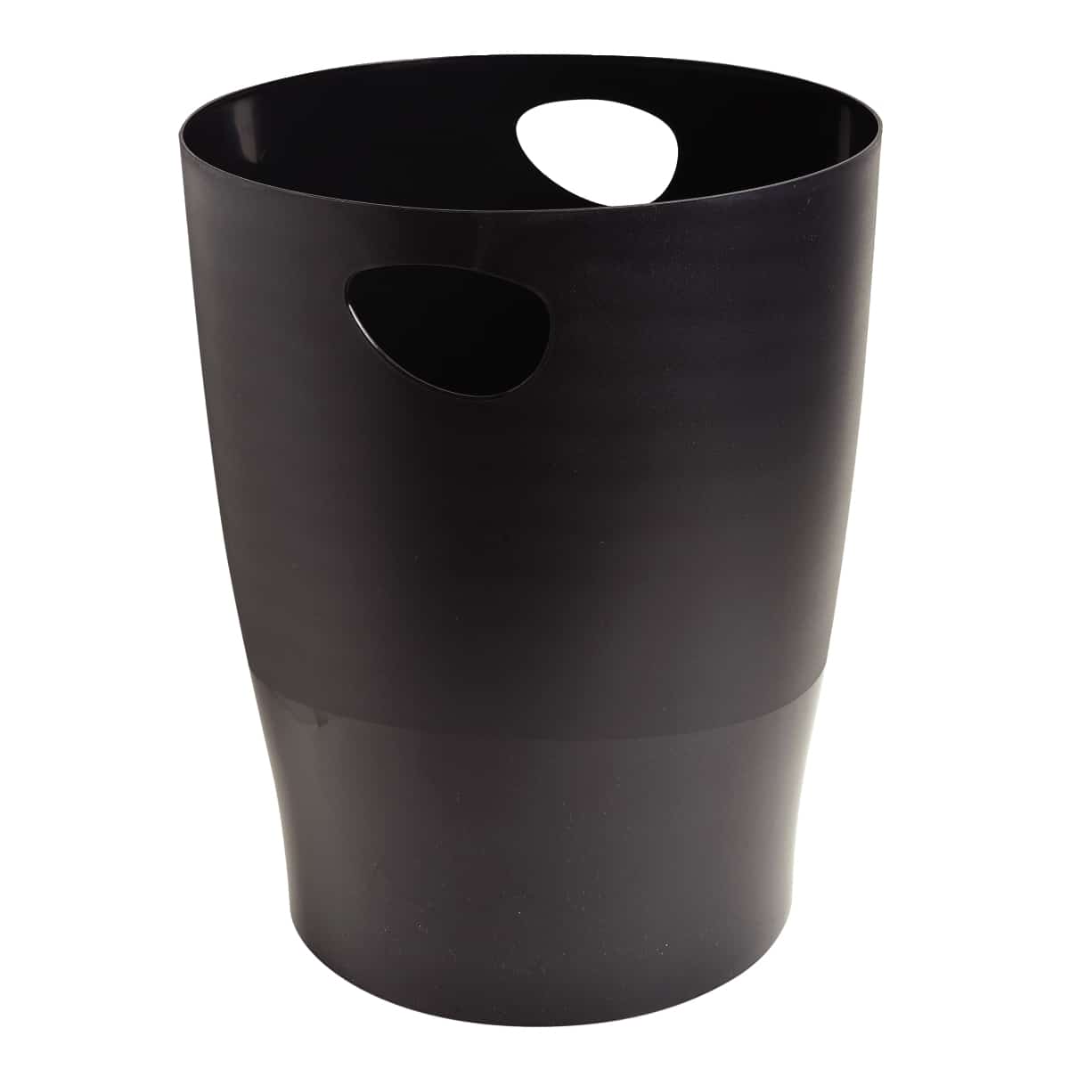 Photo d'une corbeille à papier classique noire 15L