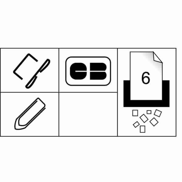 Illustration des fonctionnalités d'un destructeur personnel p30