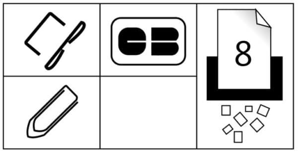Illustration des fonctionnalités d'un destructeur personnel lx41