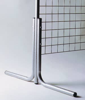 Photo d'un pied pour grille d'exposition