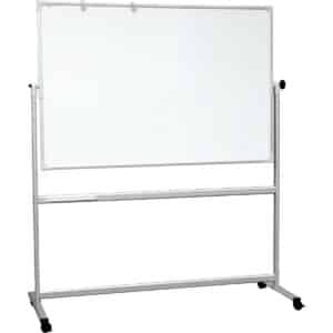 Photo d'un tableau blanc émaillé double face rotatif vide