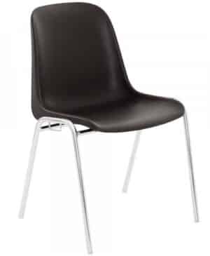 Illustration d'une chaise plastique de collectivités Londres bleue