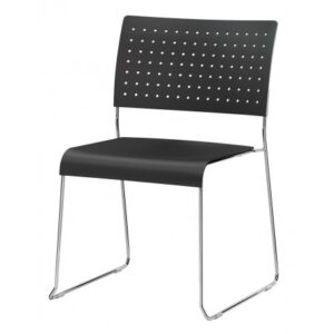 Illustration d'une chaise vale noire