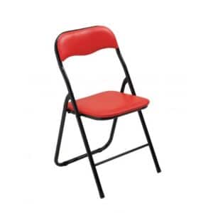 Photo d'une chaise pliante harvard rouge