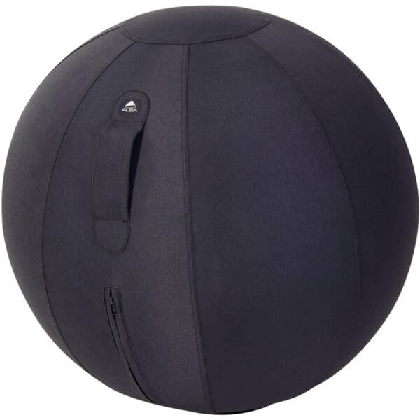 Illustration d'un ballon d'assise ergonomique noir