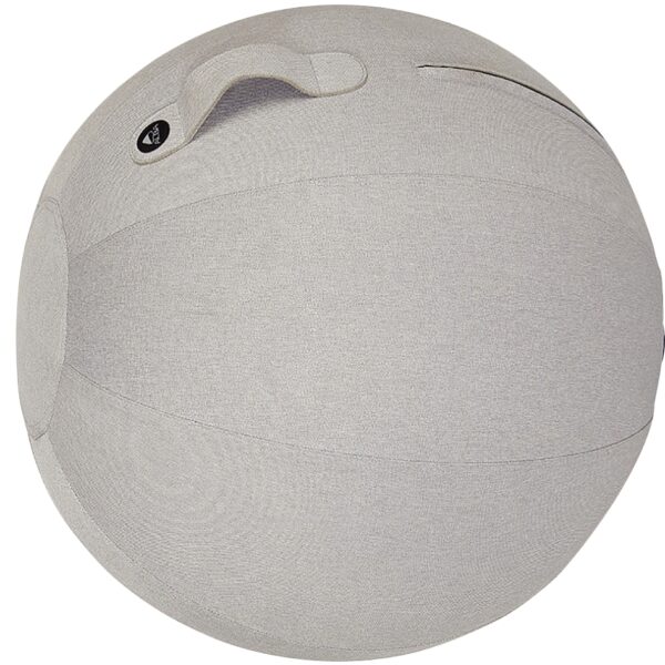 Illustration d'un ballon d'assise ergonomique gris