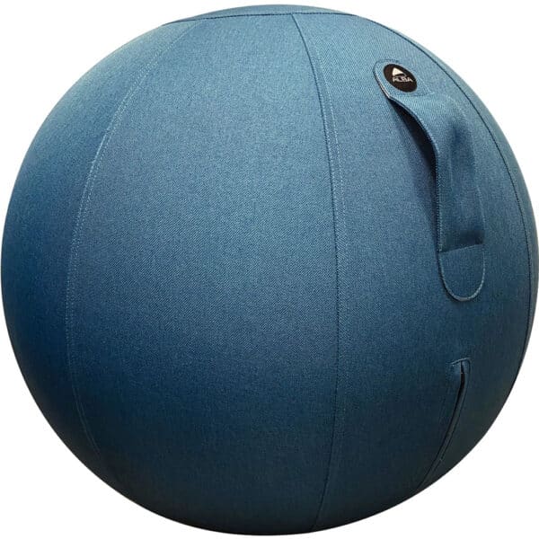 Illustration d'un ballon d'assise ergonomique bleu