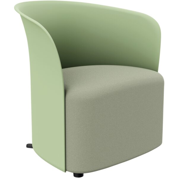 Illustration d'un fauteuil crown vert confortable