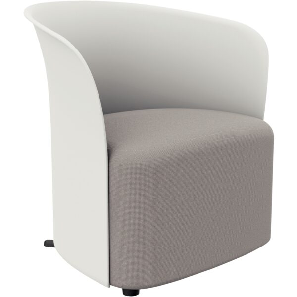 Illustration d'un fauteuil crown blanc confortable