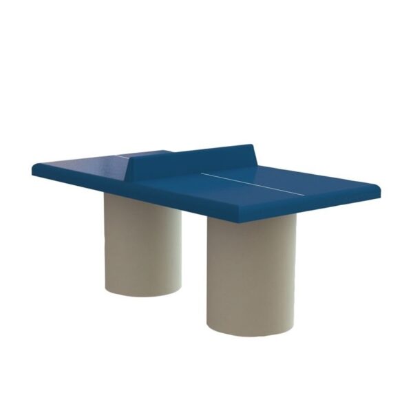 Illustration d'une table de ping-pong extérieure pour enfant bleue