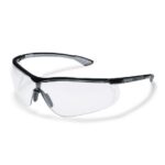 Photo d'une paire de lunettes de protection uvex sportstyle noires et grises