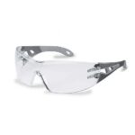 Photo d'une paire de lunettes de protection uvex pheos s pour visage fin branches grises