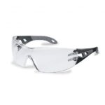 Photo d'une paire de lunettes de protection uvex pheos s pour visage fin branches noires