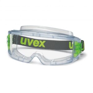 Photo d'une paire de lunettes de protection + protection respiratoire
