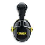 Photo de coquilles anti-bruit pour casque de protection noire et jaune