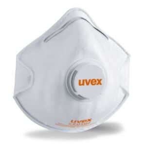 Photo d'un masque respiratoire ffp2 coque avec soupape uvex