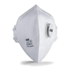 Photo d'un masque respiratoire ffp3 pliable avec soupape uvex