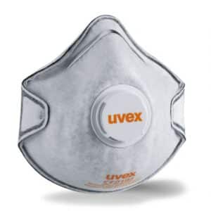 Photo d'un masque respiratoire ffp2 coque avec soupape et filtre carbone