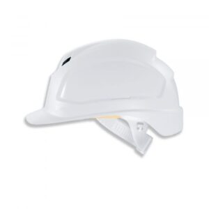 Photo d'un casque de protection industrie - btp blanc