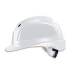 Photo d'un casque de protection industrie - btp blanc
