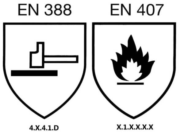 Logo des normes de gant anti-coupure bamboo twinflex