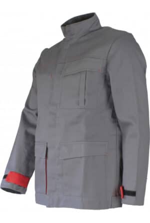 Photo d'un blouson de travail antistatique et retardateur de flamme gris